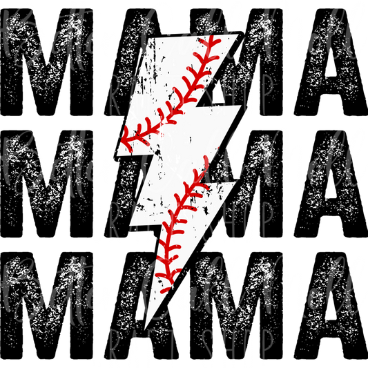 Baseball Mama UV DTF Decal