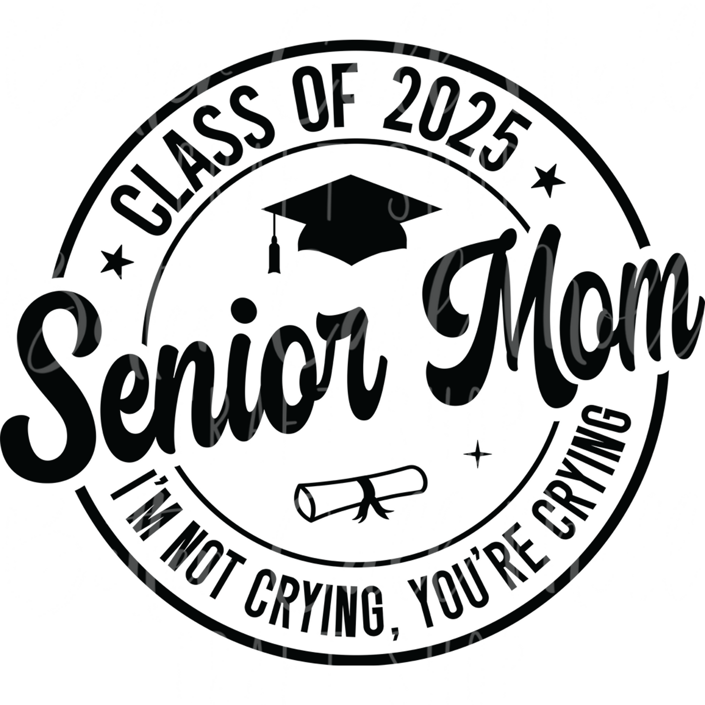 D159 - Senior Mom UV DTF Decal