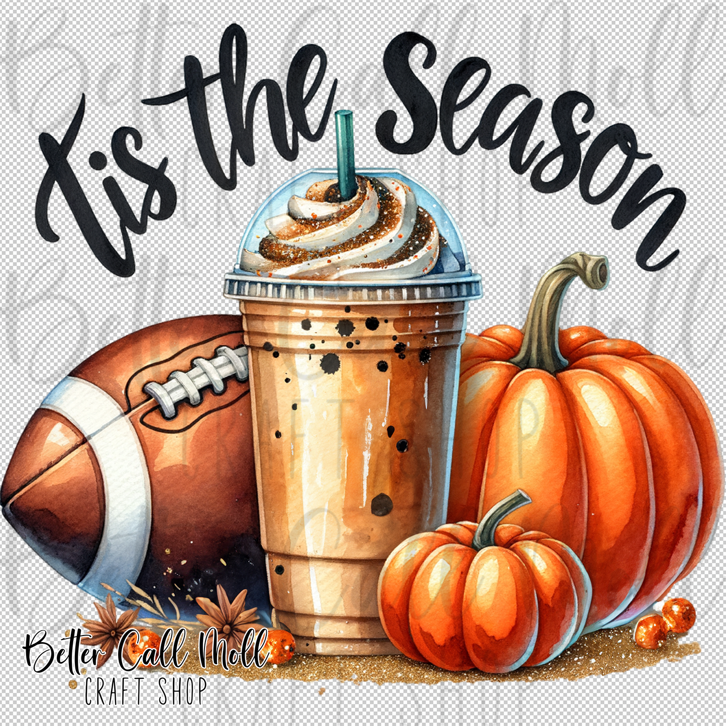 Tis the Season Fall UV DTF Decal