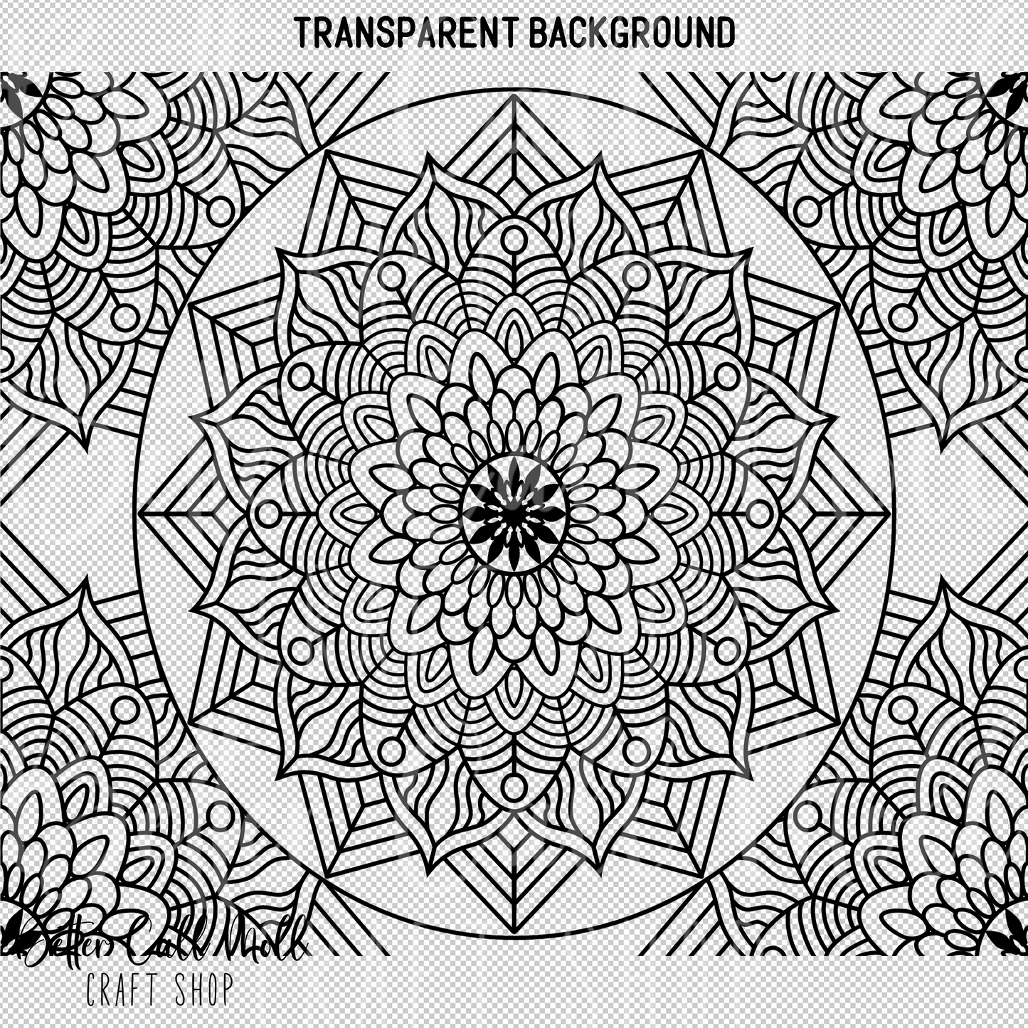 Mandala UV DTF 20/30oz Skinny Tumbler Wrap