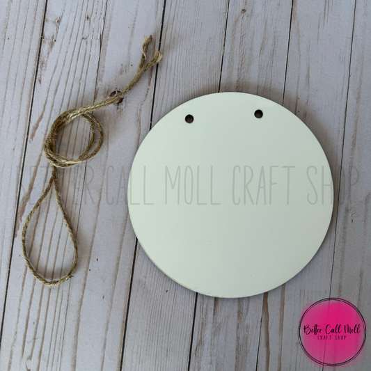 8"Door Sign Glossy MDF Sublimation Blank