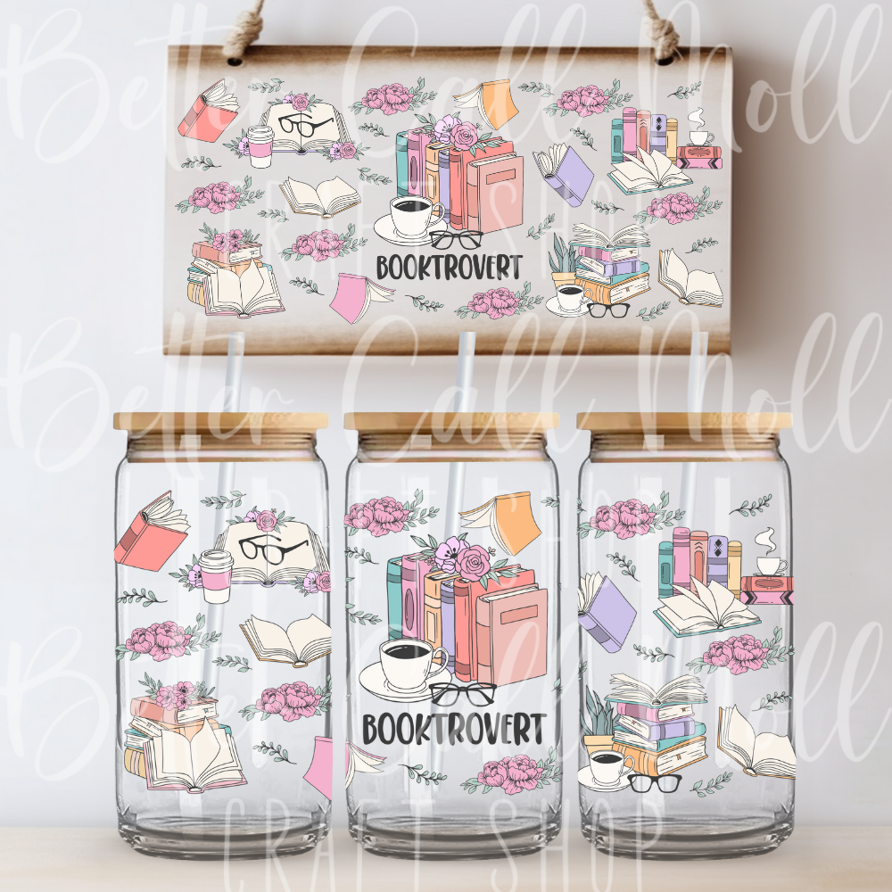 W139 - Booktrovert UV DTF 16oz Tumbler Wrap