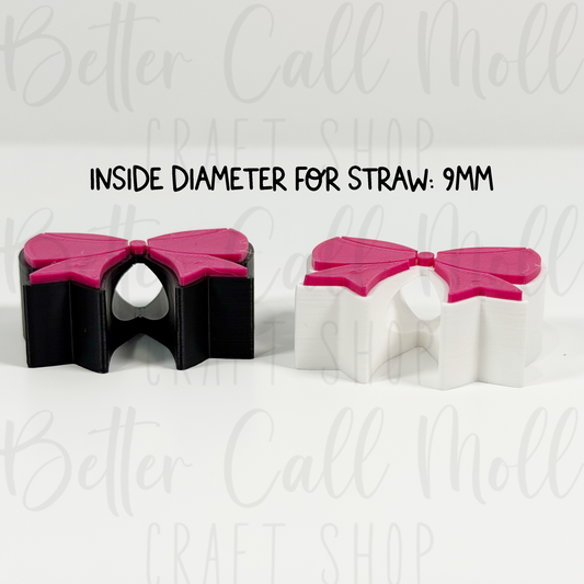 Bow 3D Straw Topper