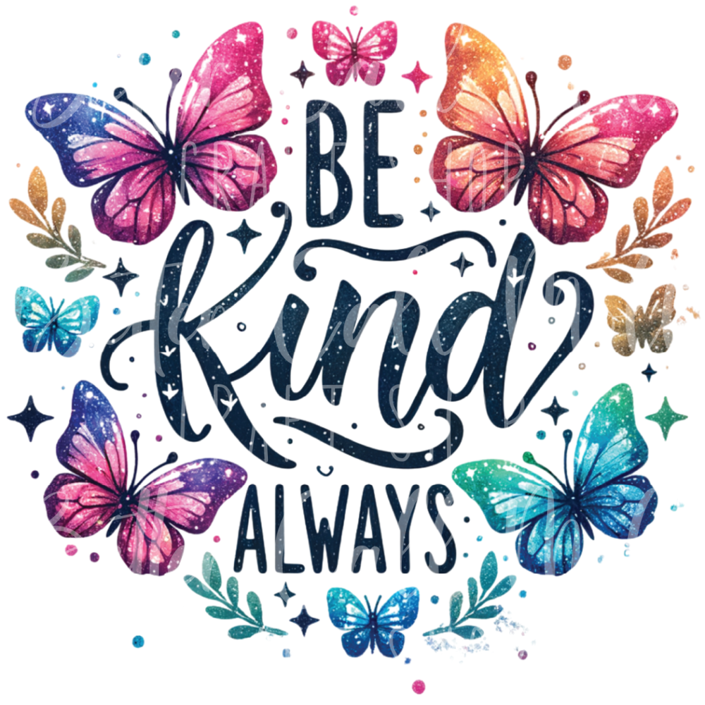 D055 - Be Kind Always UV DTF Decal