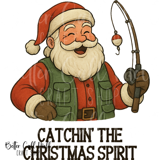 Catchin' the Christmas Spirit UV DTF Decal