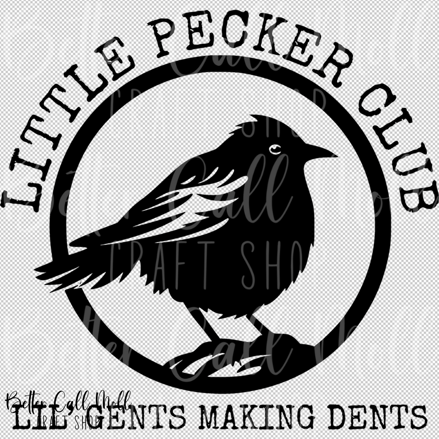 Little Pecker Club UV DTF Decal
