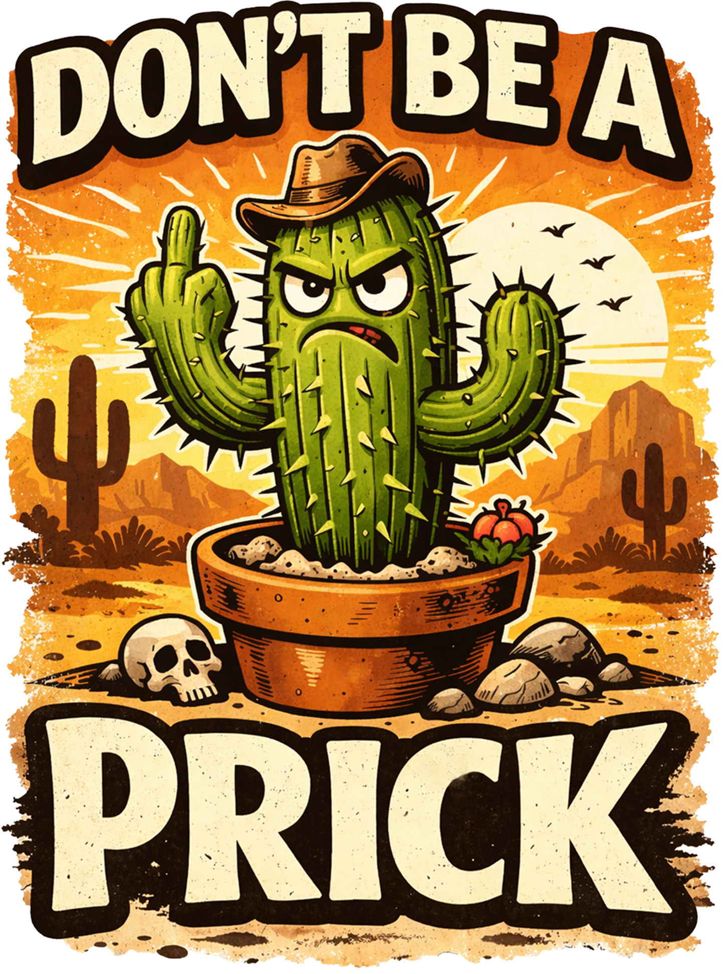 Don't Be a Prick UV DTF Decal