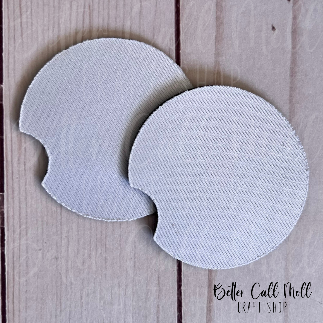 Neoprene Car Coaster Sublimation Blanks