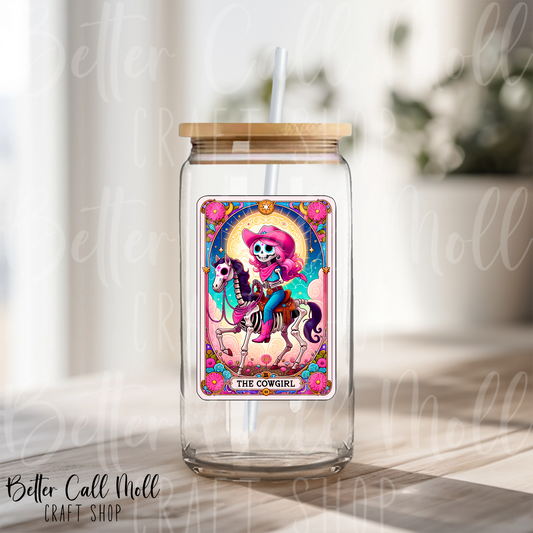 The Cowgirl Tarot UV DTF Decal