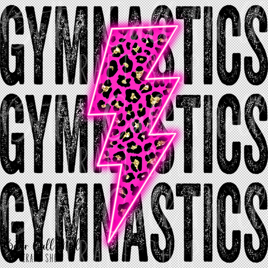 Gymnastics Stacked UV DTF Decal