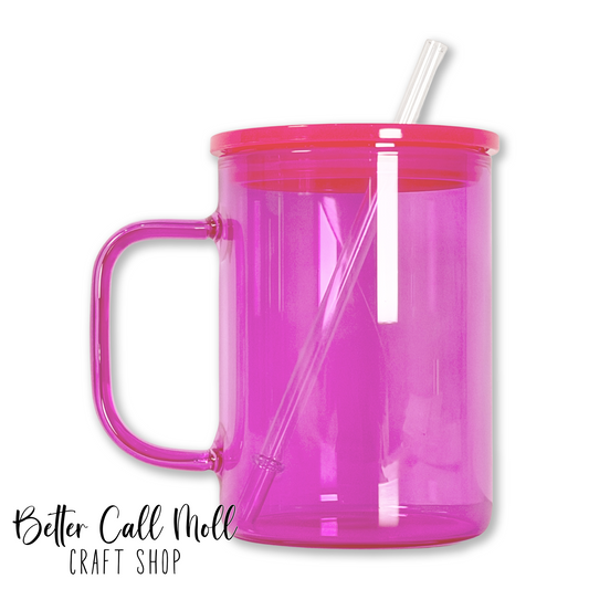 *CLEARANCE* 17oz JELLY Glass Sublimation Mug