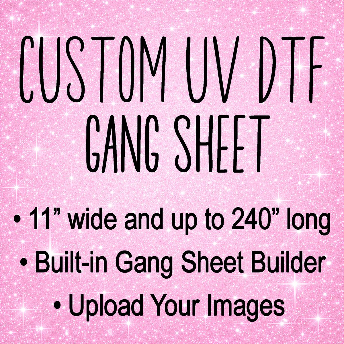 Custom UV DTF Gang Sheet | Gang Sheet Builder
