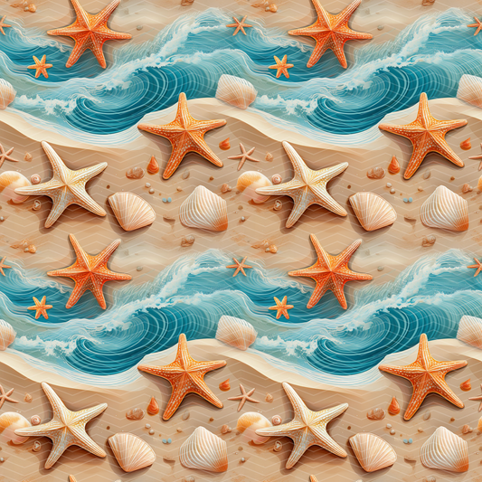 Beach 1 Digital Seamless Pattern