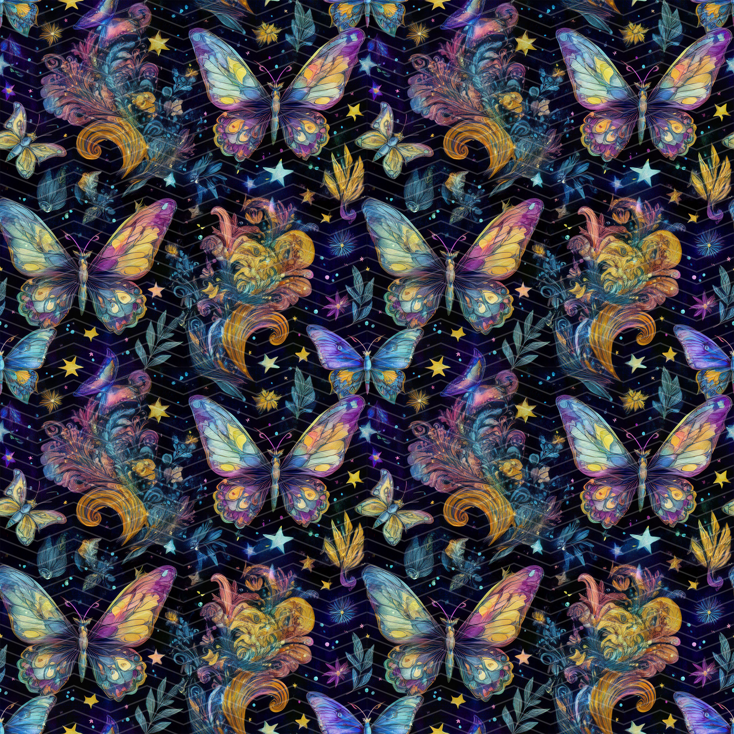 Butterflies 2 Digital Seamless Pattern