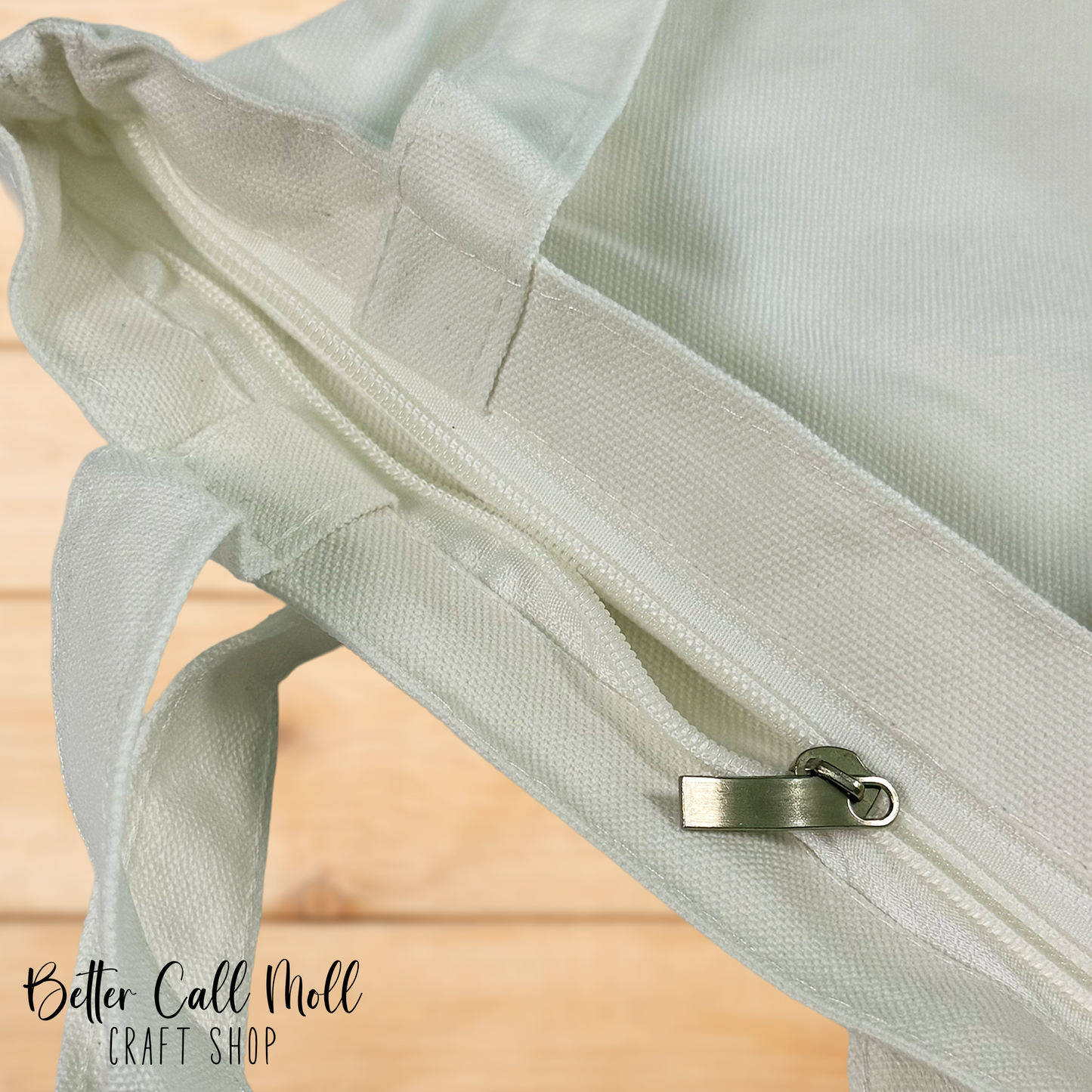 Canvas Tote Bag – Sublimation Blank (Zippered)