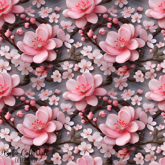 Cherry Blossoms 14 Digital Seamless Pattern