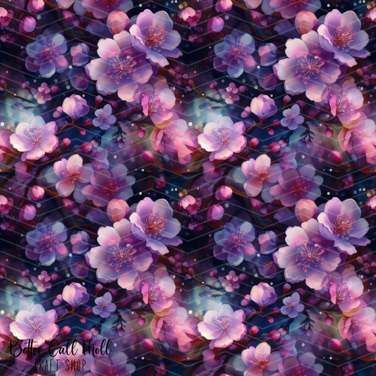 Cherry Blossoms 1 Digital Seamless Pattern