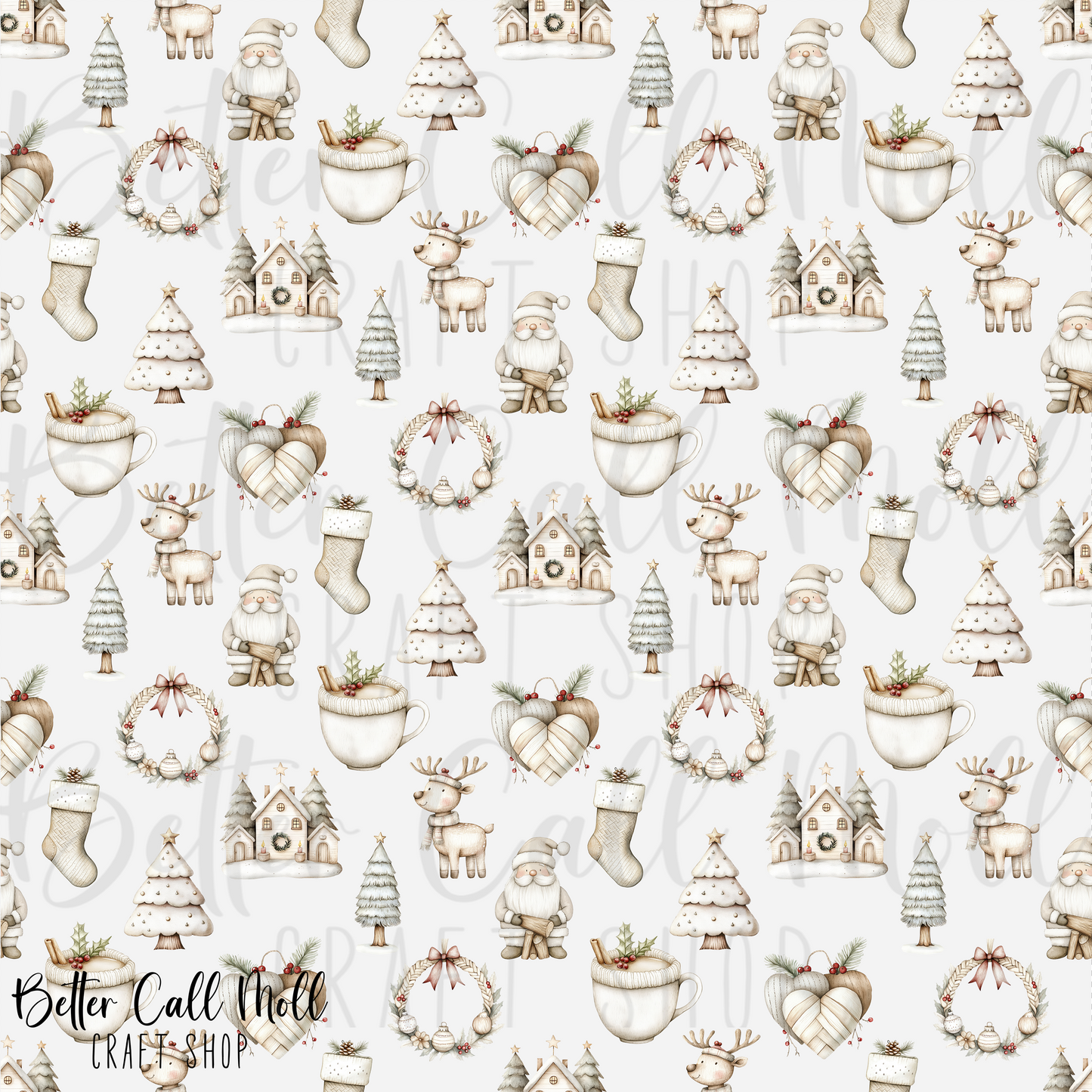 Cozy Winter Digital Seamless Pattern