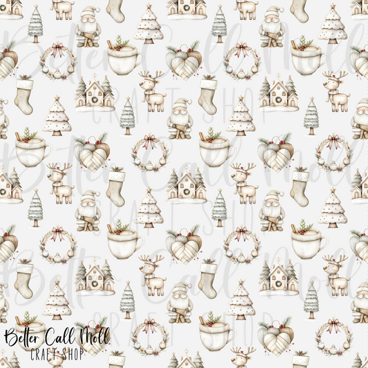 Cozy Winter Digital Seamless Pattern