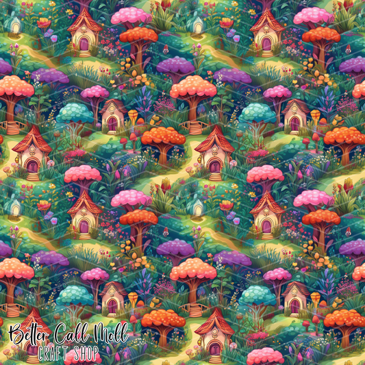 Fairy Garden 1 Digital Seamless Pattern