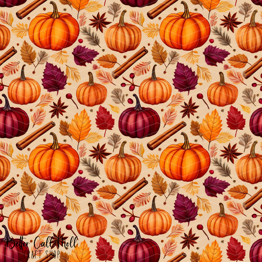 Fall Vibes 2 Digital Seamless Pattern