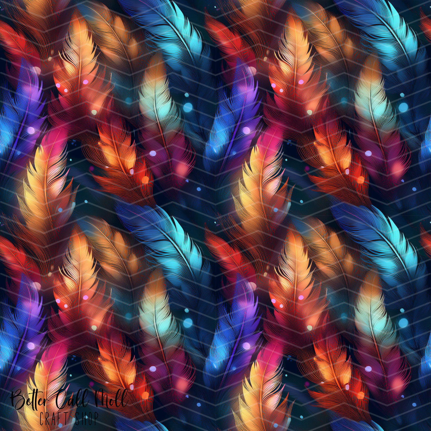 Feathers 1 Digital Seamless Pattern