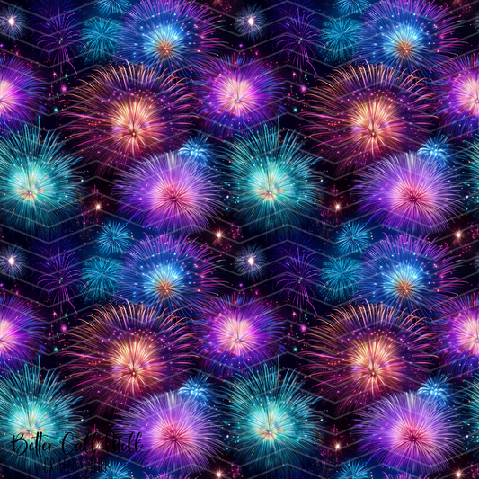 Fireworks 1 Digital Seamless Pattern