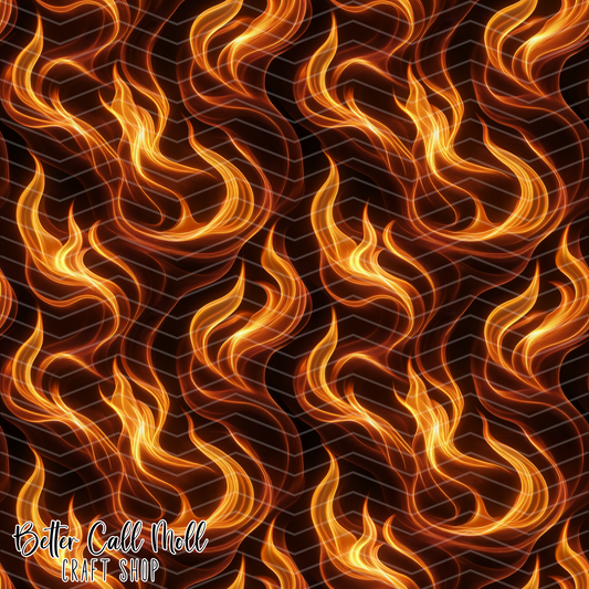 Flames 2 Digital Seamless Pattern