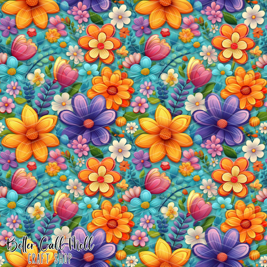 Florals 4 Digital Seamless Pattern