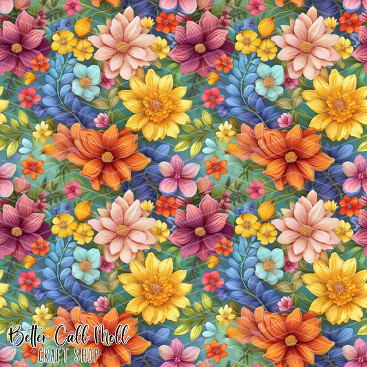 Florals 5 Digital Seamless Pattern