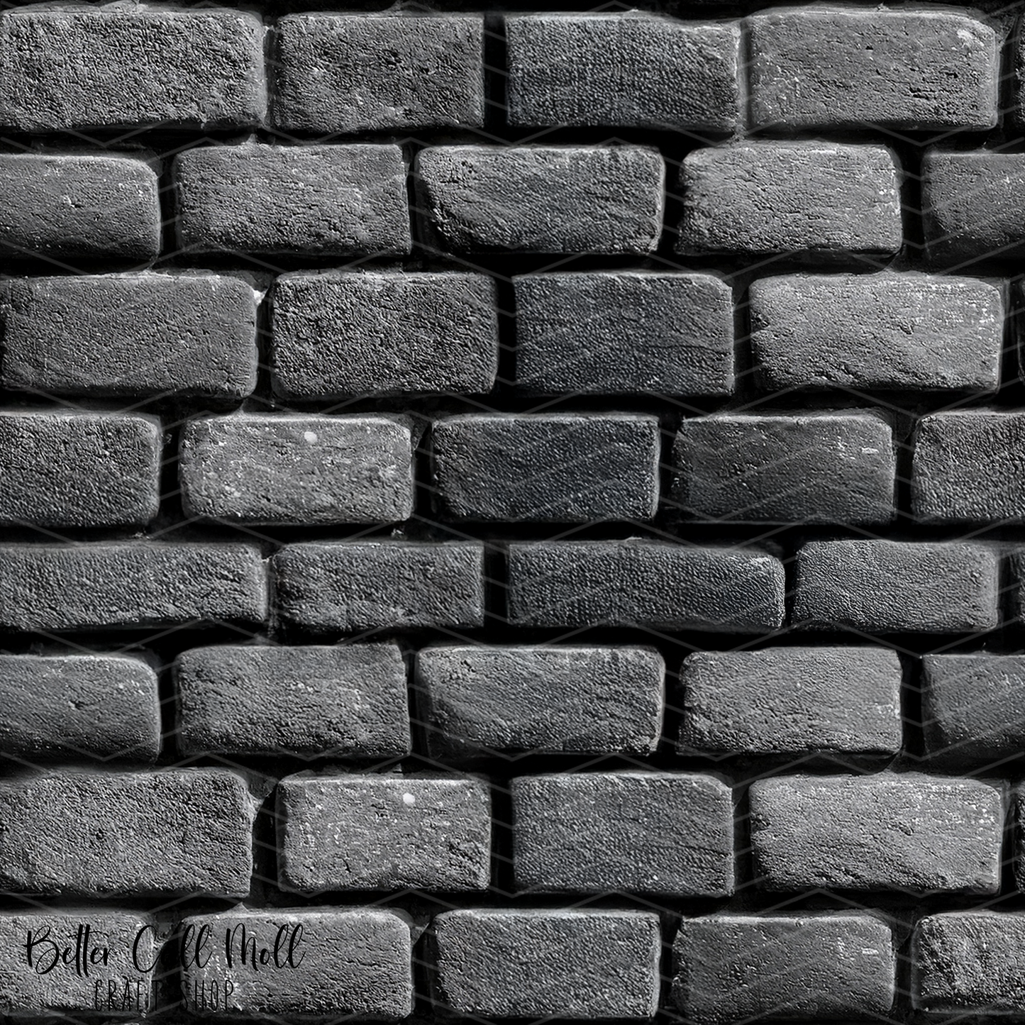 Gray Brick Wall Digital Seamless Pattern