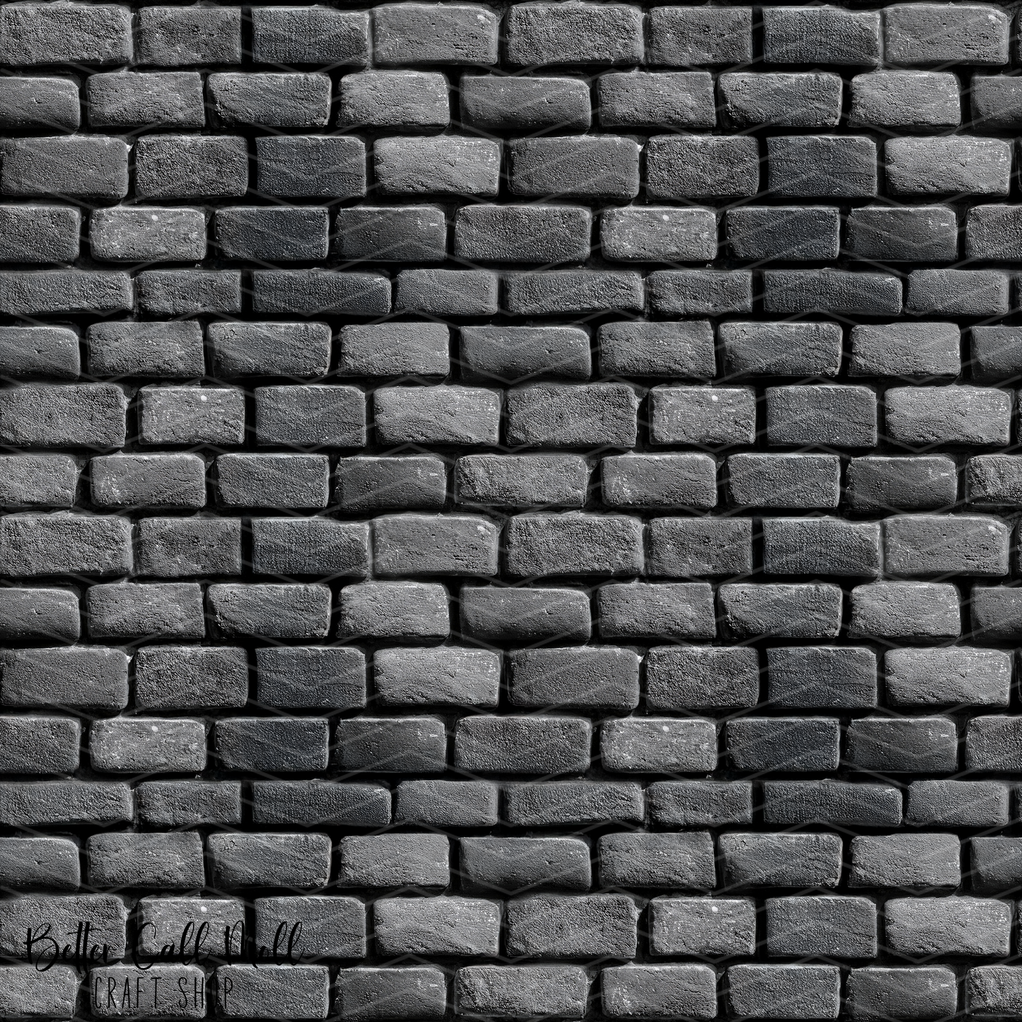Gray Brick Wall Digital Seamless Pattern