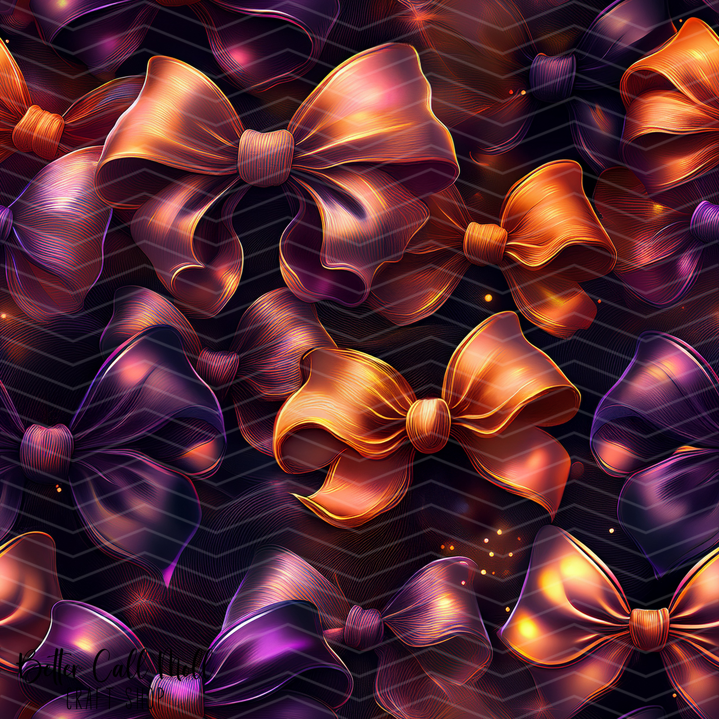 Halloween Bows 1 Digital Seamless Pattern