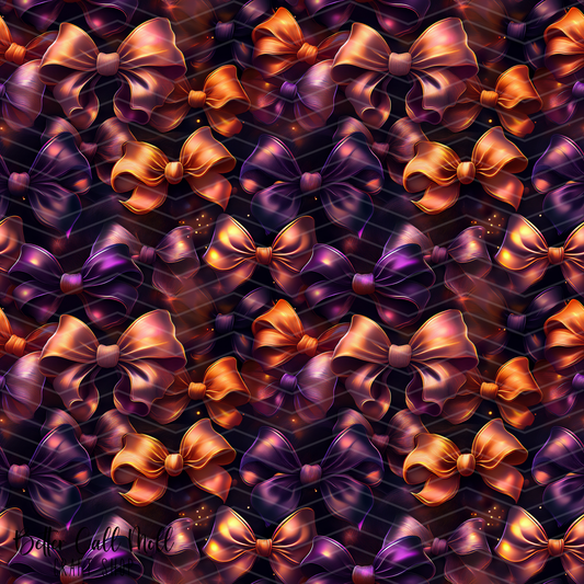 Halloween Bows 1 Digital Seamless Pattern
