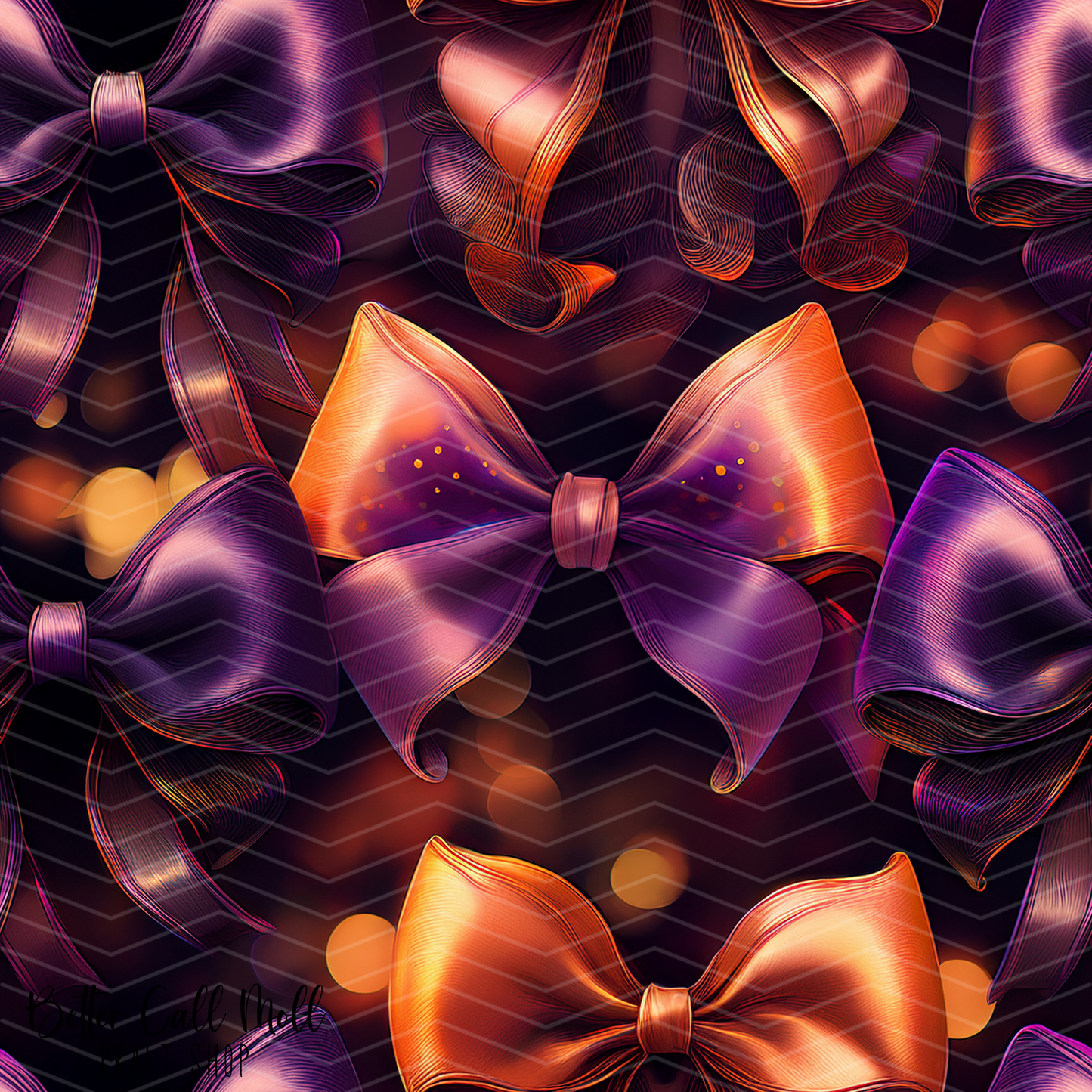 Halloween Bows 2 Digital Seamless Pattern