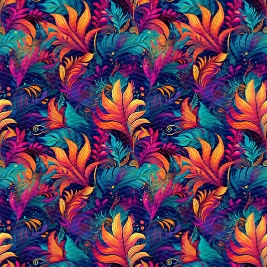 Jungle Leaves 2 Digital Seamless Pattern