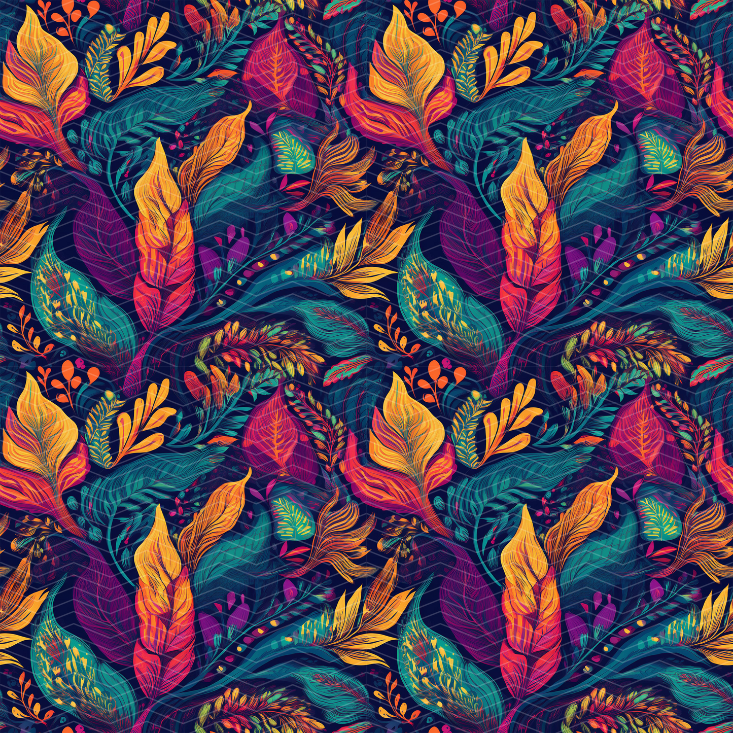 Jungle Leaves 3 Digital Seamless Pattern