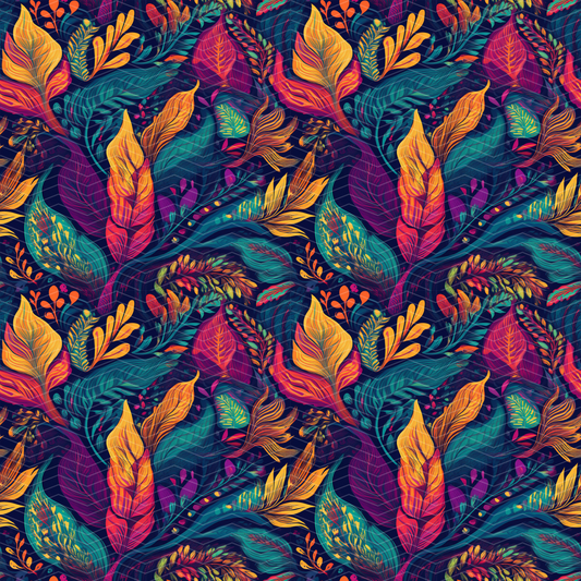 Jungle Leaves 3 Digital Seamless Pattern