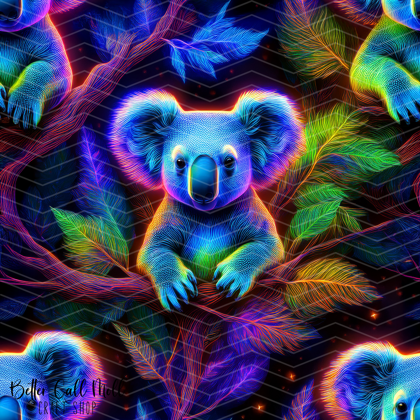Koalas 2 Digital Seamless Pattern