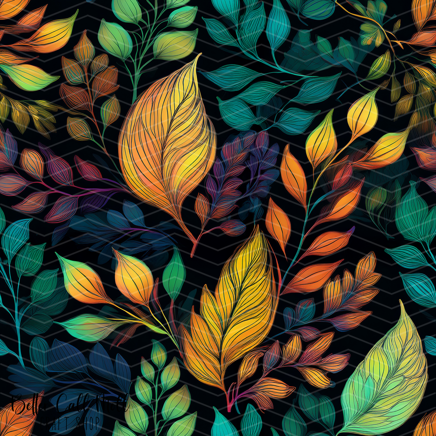 Leaves 1 Digital Seamless Pattern