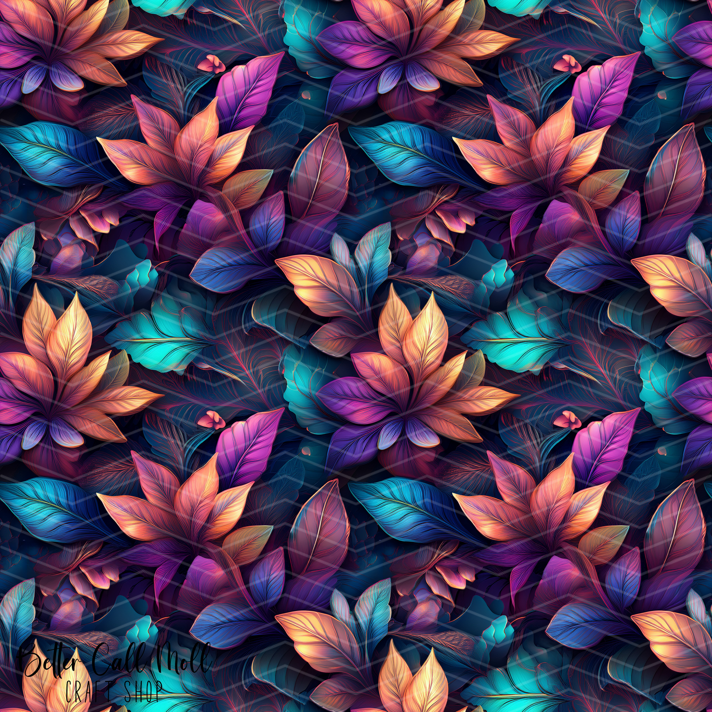 Leaves 6 Digital Seamless Pattern