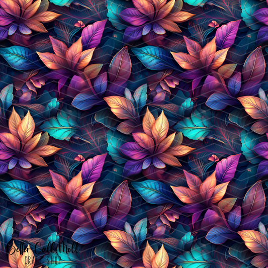 Leaves 6 Digital Seamless Pattern