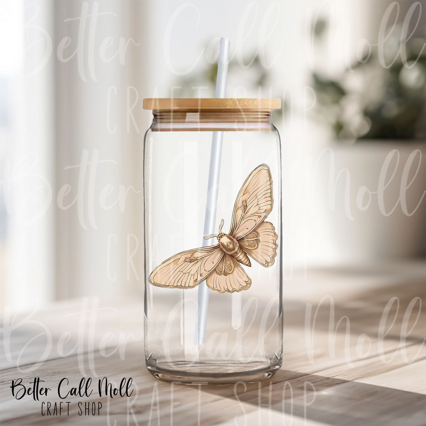 D063 - Moth 1 UV DTF Decal