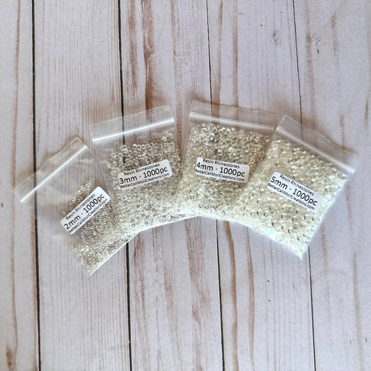 Clear Transparent Resin Rhinestones