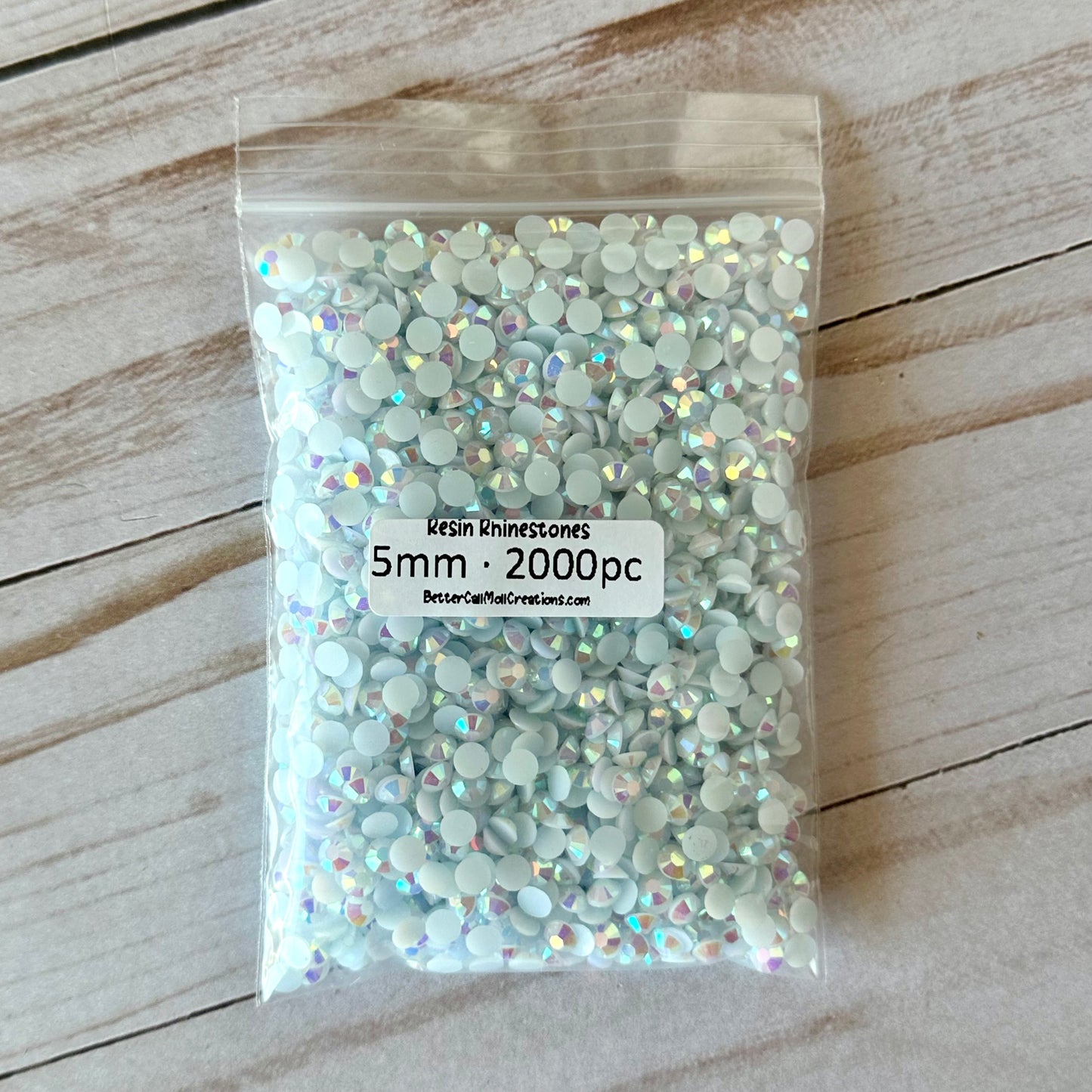 AB White Resin Rhinestones
