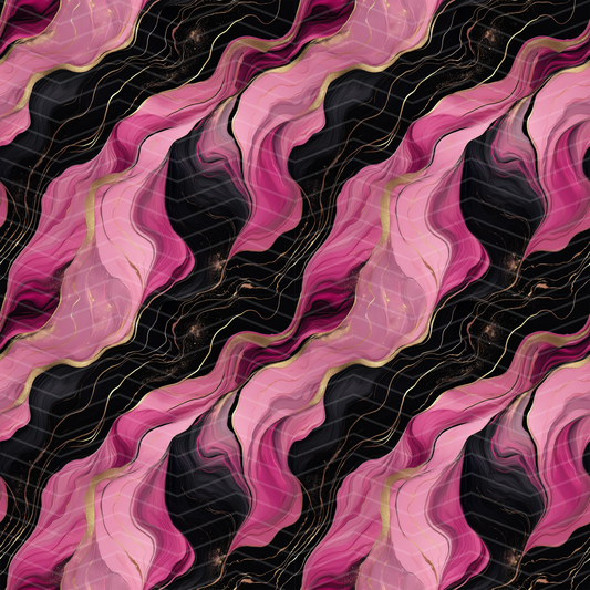 Pink, Black and Gold Marble 1 Digital Seamless Pattern