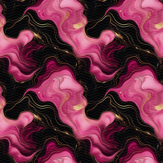 Pink, Black and Gold Marble 2 Digital Seamless Pattern