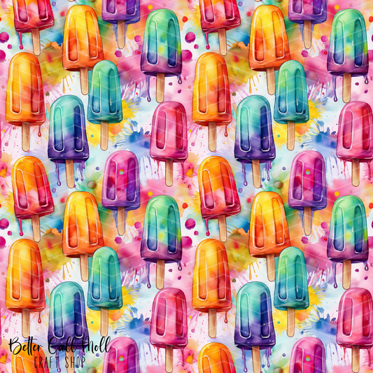 Popsicles 2 Digital Seamless Pattern