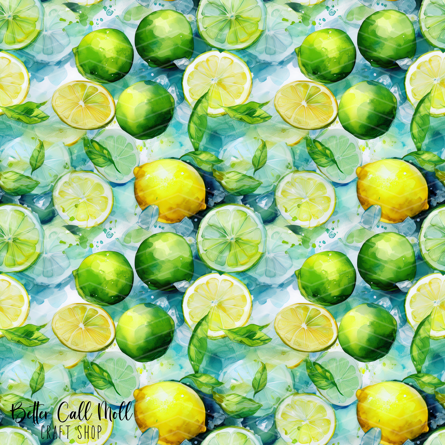 Refreshing Citrus 1 Digital Seamless Pattern