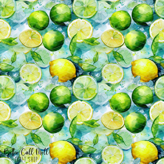 Refreshing Citrus 1 Digital Seamless Pattern